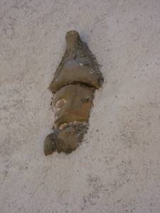 Il bassorilievo del volto del Carfagna