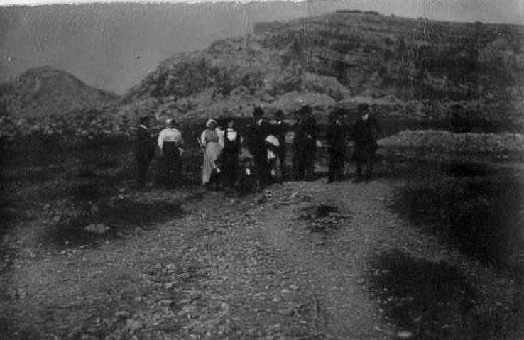 Capracotta, inizi Novecento, villeggianti in gita alle falde di Monte Campo. Archivio fotografico: Cav. Giovanni Paglione
