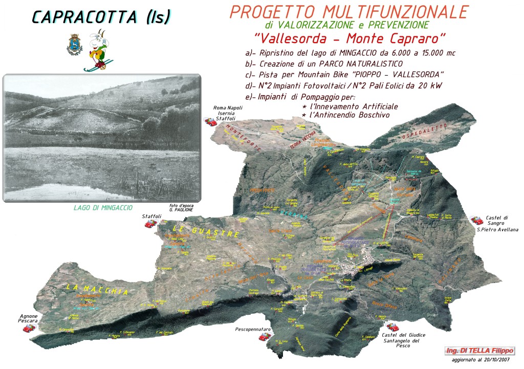 Progetto multifunzionale di valorizzazione e prevenzione Vallesorda- Monte Capraro