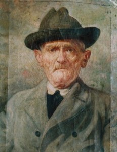 Ritratto di Vincenzo di Rienzo, padre di Carmine, olio su tela