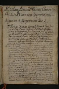 Certificato di registrazion della vendita di Vicennepiane in favore di Domenicantonio d'Alena del 1733