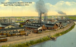 General view of the Repubblic Iron and Steel works, Youngstown, Ohio