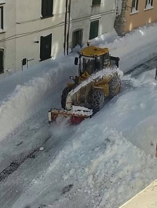 Il lancianeve (Foto Marina Geraci)